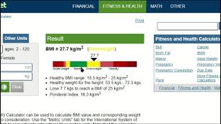 هل وزنك مثالي بالنسبة لطولك BMI