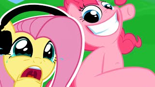 Fluttershee reacts to Smile HD 🍉 | CELESTIA HELP US ALL!  (SCARY)