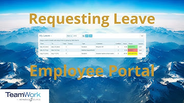 TeamWork 5 Employee Tutorial: How to Make a Leave Request