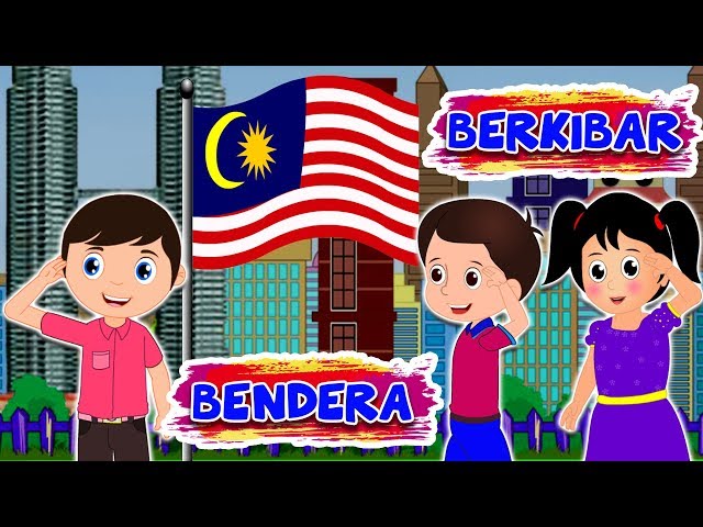 Lagu Kanak Melayu Malaysia - BERKIBAR BENDERA MALAYSIA class=