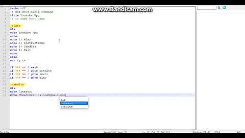 Youtube Rpg - Batch File Game - Ep 1 - Basics