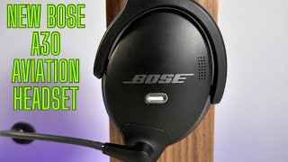 Brand new Bose A30 Aviation headset unboxing and first look.