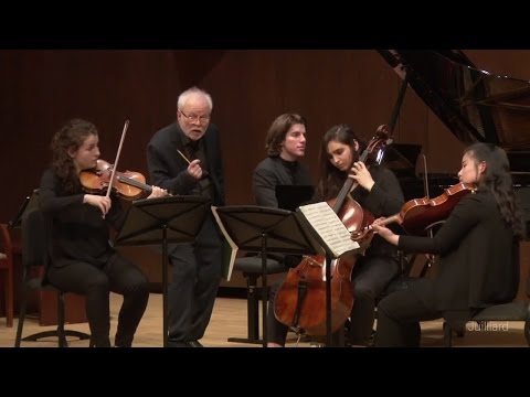 Schumann Piano Quartet in E-Flat Major, Op. 47 | Juilliard Joel Smirnoff Chamber Music Master Class