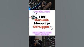 Commit Message Struggle | Romanticize Your Tech Journey! #codermemes #techjourney #developers #coder