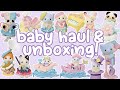 big Sylvanian Families haul and unboxing! Baby Dream Showtime, nursery playsets from Japan