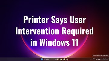 Printer Says User Intervention Required in Windows 10 or 11 | Simple Fix