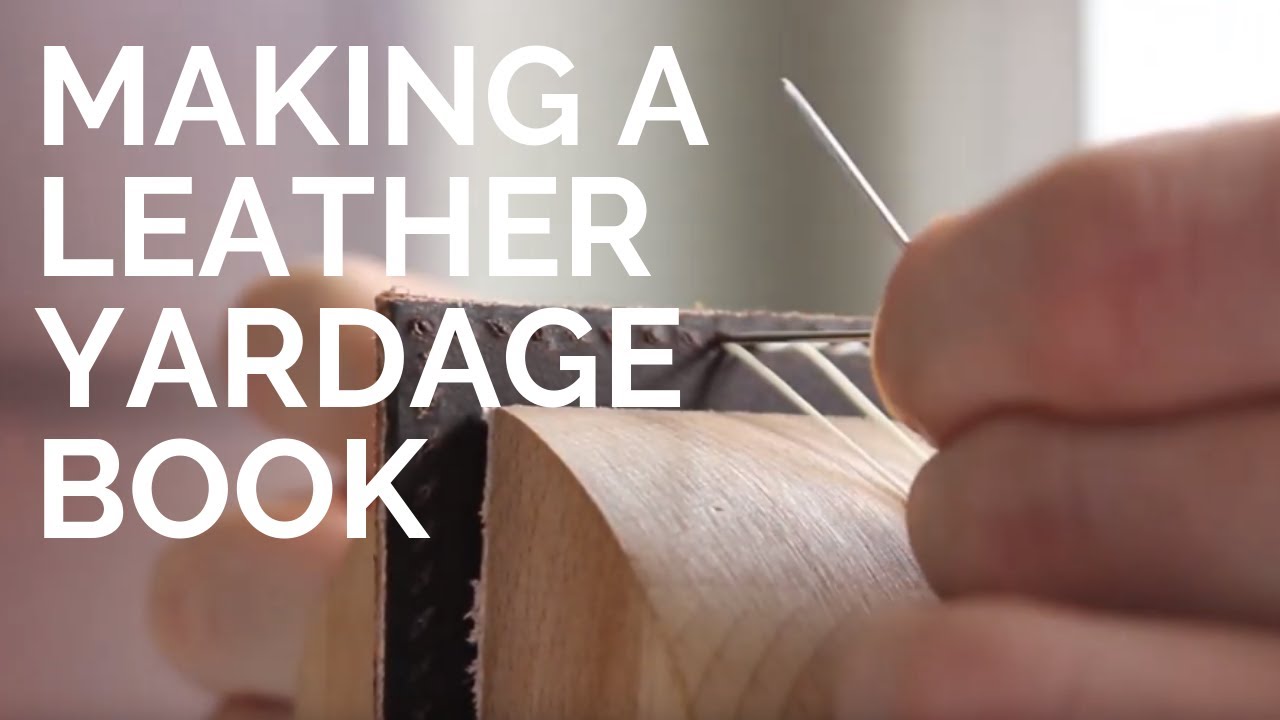 Making A Leather Golf Yardage Book Youtube