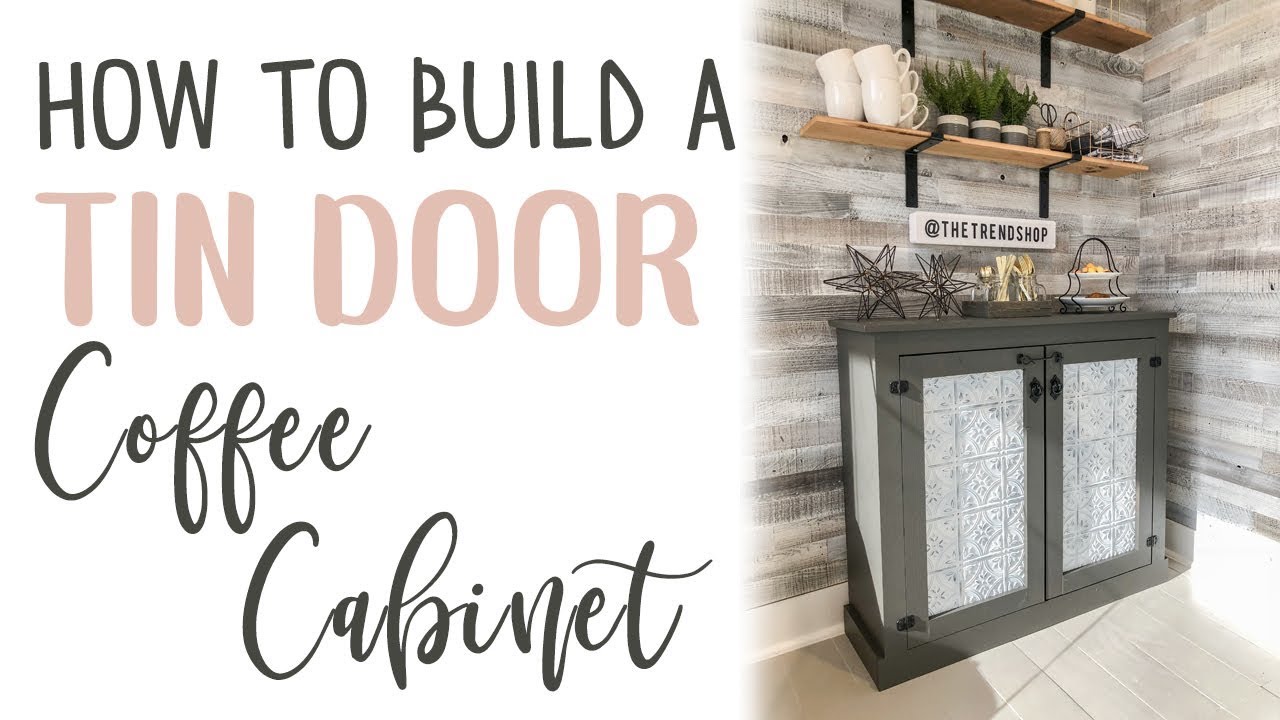 Diy Faux Tin Door Cabinet Youtube