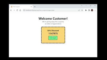 Free Coupons demo using PHP | Village88