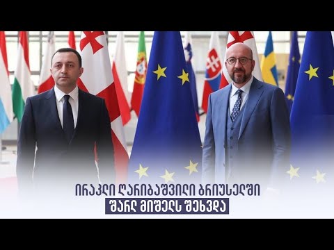 ირაკლი ღარიბაშვილი ბრიუსელში შარლ მიშელს შეხვდა