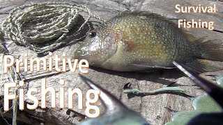 Primitive Fishing Survival Hook and Line