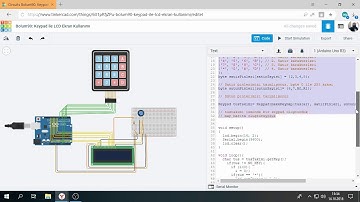 Tinkercad ile Arduino Bölüm 90 : Keypad İle LCD Ekran Kullanımı