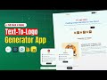 How to Create a Full-Stack Text-to-Logo Generator AI App Using Next.js | Next.js Project