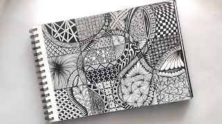 Zentangle art || Zentangle patterns || Zendoodle || Doodle patterns