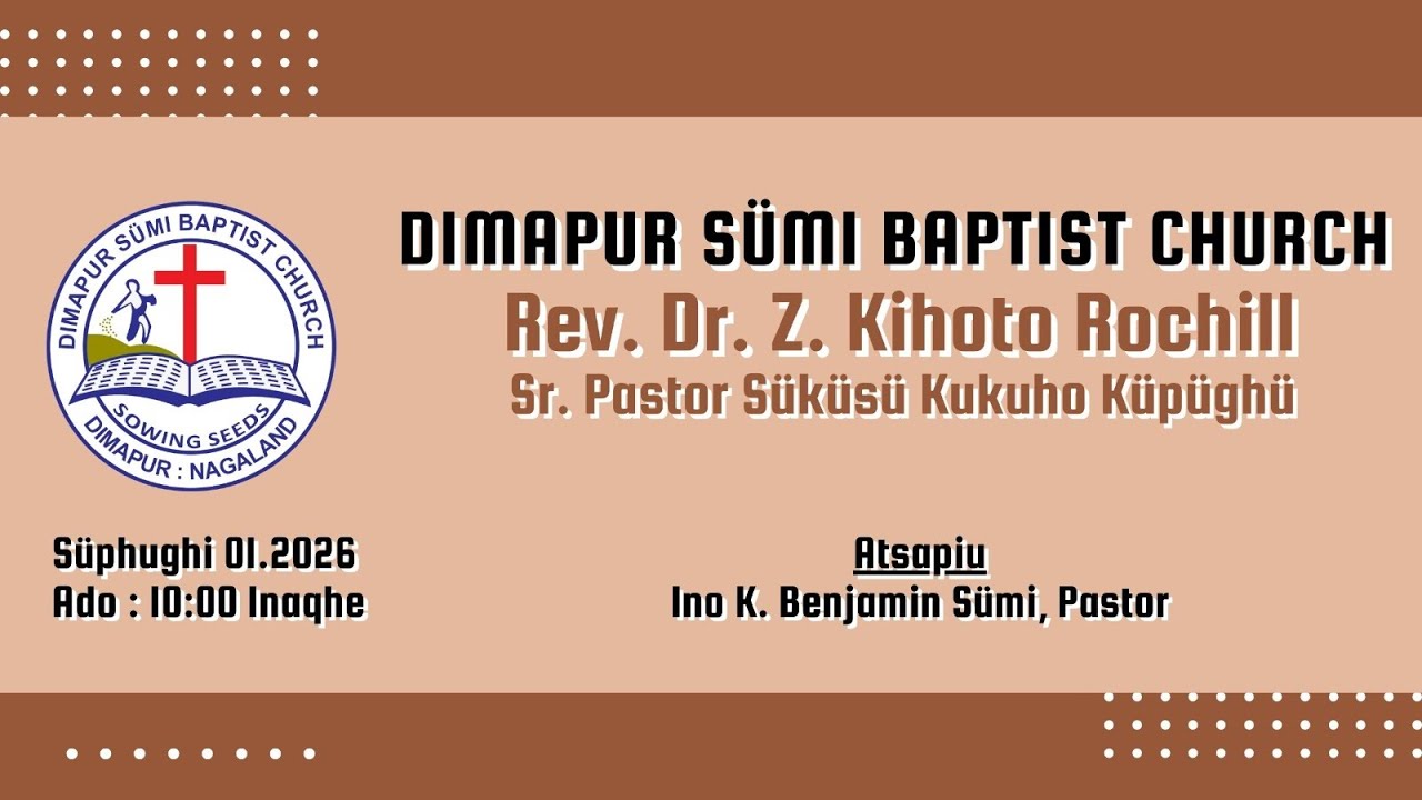 DSBC | Rev. Dr. Z.Kihoto Rochill Sr. Pastor Süküsü Kukuho Küpüghu