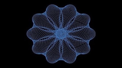 Math Art. Parametric equation in transformation.