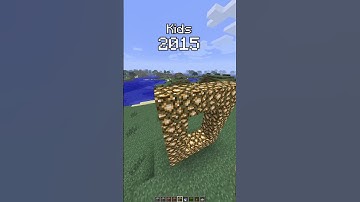 Minecraft Aether Portal 2015😃 vs 2025😢 #shorts