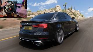 "Audi RS3 Sedan 2020 | Forza Horizon 5 | Logitech G29 Steering Wheel screenshot 4