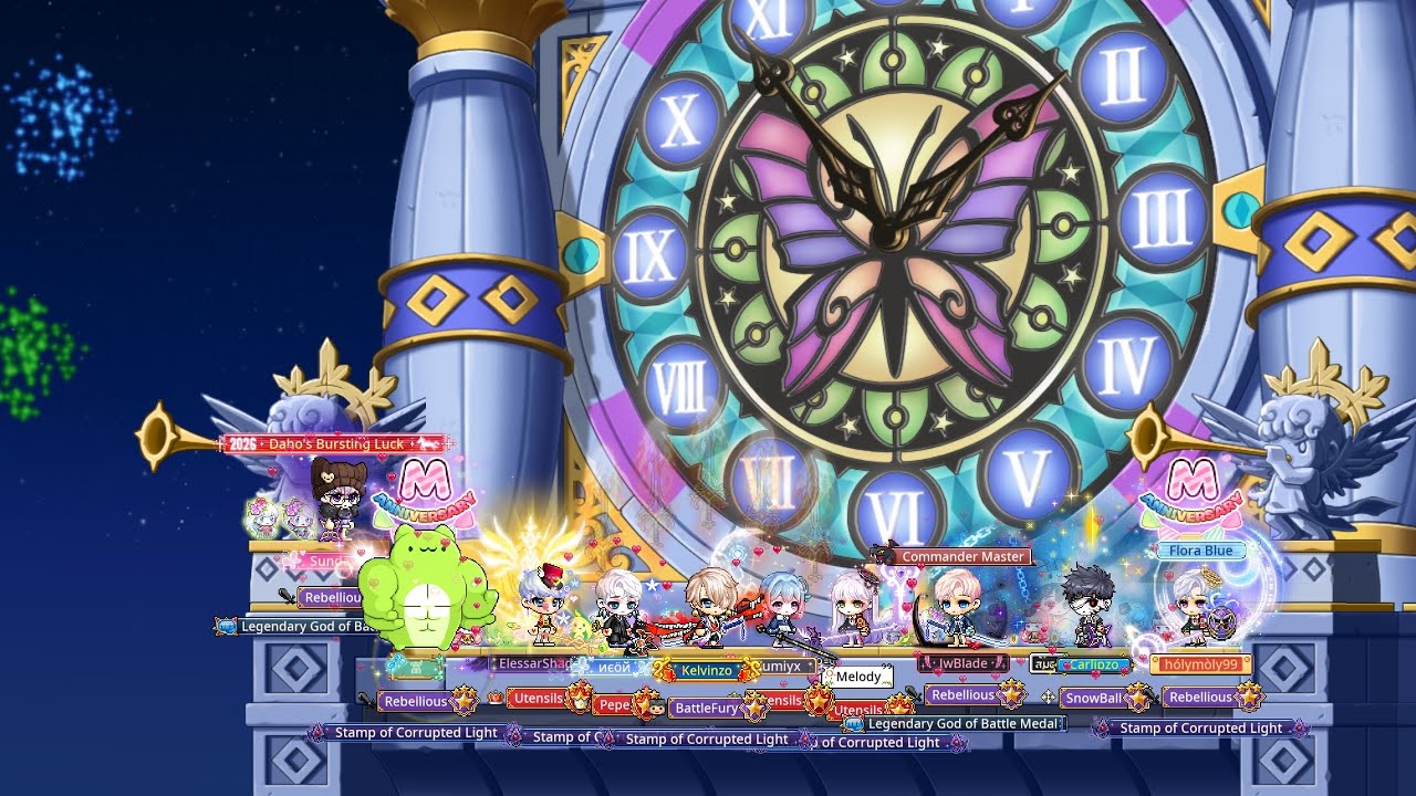 Maplestory M (楓之谷M) 🍁 Cross Server Team vs Chaos Lucid ! FIRST CLEAR !