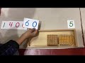 Montessori - Formation of Numbers with Beads and Cards