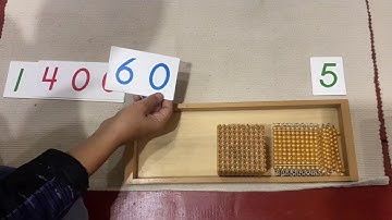 Montessori - Formation of Numbers with Beads and Cards
