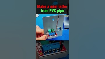 Make a mini lathe from PVC pipe 3#shorts  #technology