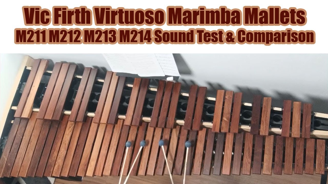 Vic Firth Virtuoso Marimba Mallets M211 M212 M213 M214 Sound Test