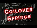 Coilover springs  spring rates  spring height