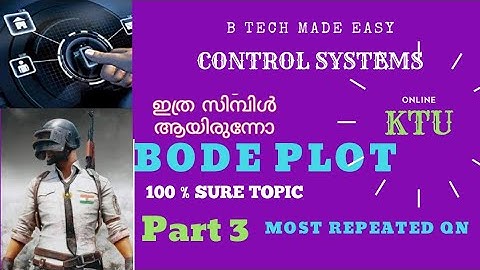 Bode plot sure topic PART 3: Control Systems :most repeated question solution|EE304 ACT by Dinu A G