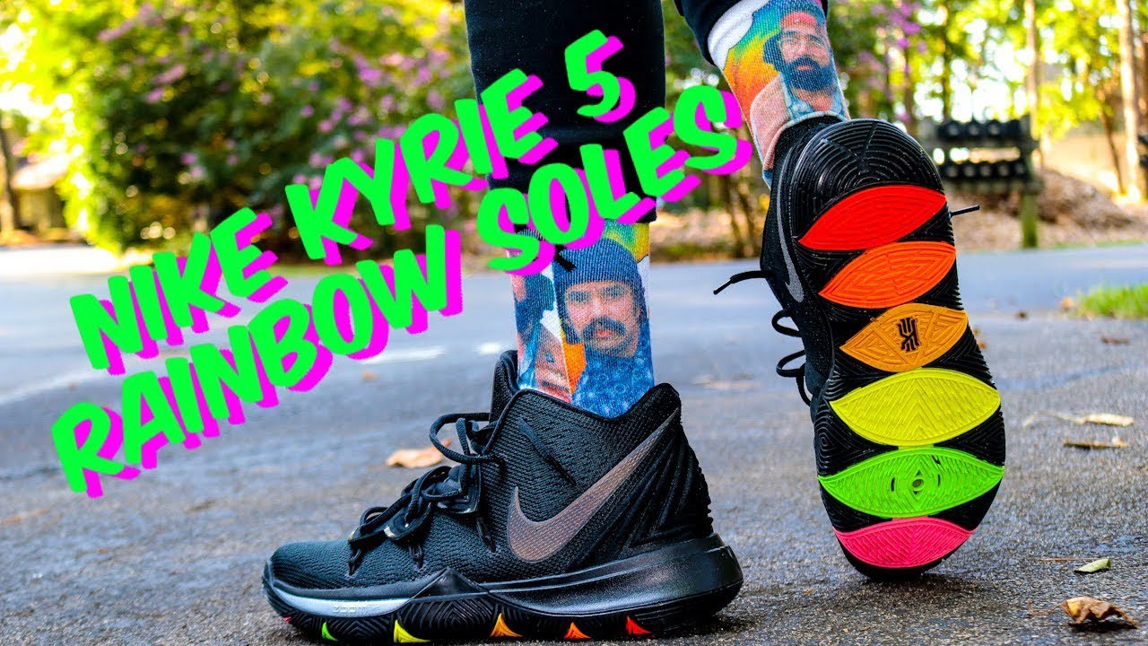 kyrie 5 neon soles