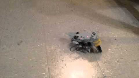 Bioloid STEM Kit, line following motorcycle test1