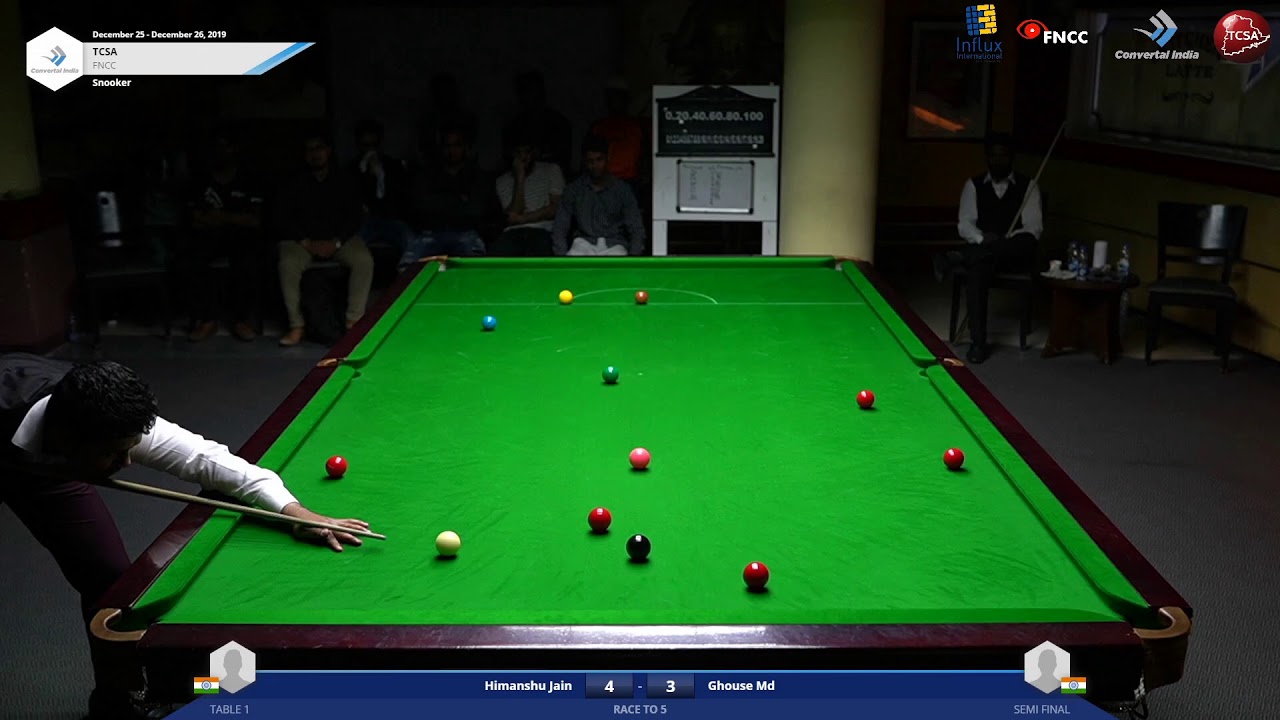 Himanshu Jain Vs Md Ghouse - Telangana State Ranking Snooker Championship 2019 - Semi Finals