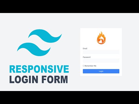 Responsive Login Form Using Tailwind CSS