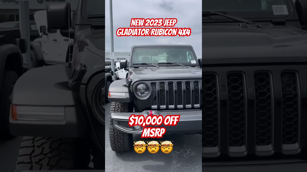 $10,000 OFF MSRP on this new 2023 Jeep Gladiator!  😳🤯🤩🔥🔥 
