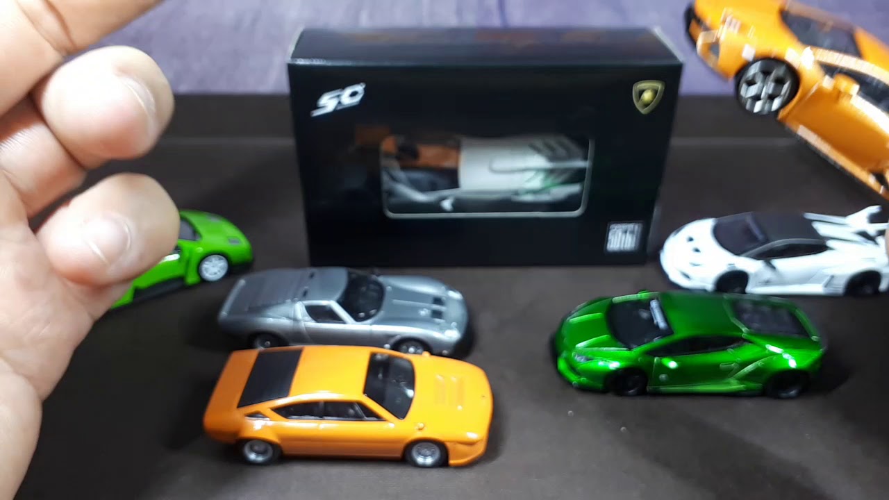 1/64x7 Lamborghinis & unbox a Kyosho Veneno , diecast car model