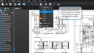 Changing Profiles in Revu 13