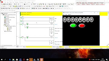 Simulasi Menyalakan  8 Lampu Bergantian Menggunakan CX-Programmer