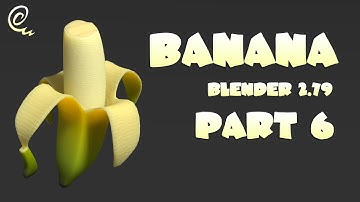 Blender 3d - Banana Part 6 - Solidify Modifier, Boolean Modifier, Animation