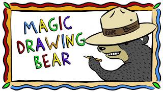 Magic Drawing Bear: Episode 2—Can you guess what this drawing is? by Smokies Life 2,446 views 4 years ago 1 minute, 17 seconds