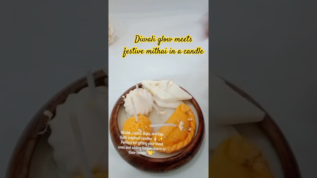 This isn’t mithai… it’s a candle! 🕯️✨ 
