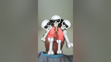 Make a character with your 4 last emojis 🕶️💀🫁🦴