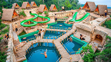 300 Days Building an Underground Water Complex Hidden Deep in the Jungle Using Primitive Tools