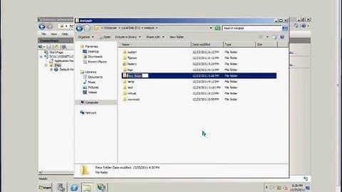 How to create a website in IIS on a Windows 2008 R2 server