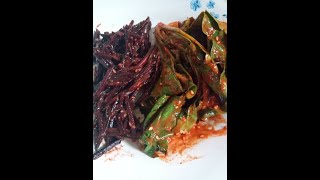 KIMCHI: SPINACH AND PURPLE CARROT