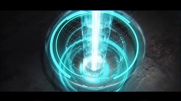 Hi tech HUD Logo Reveal it future laser hologram technology intro opening