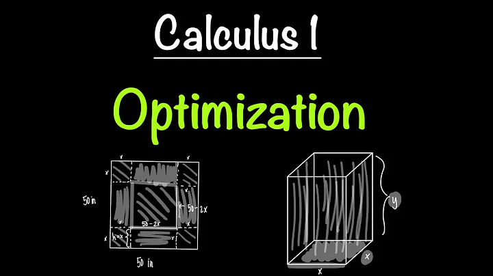 Optimization | Examples for Calculus 1 | Math with Professor V