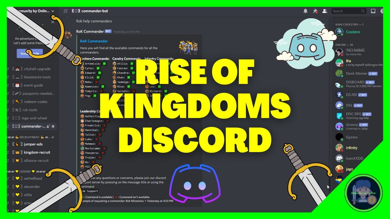 The Rise of Kingdoms Discord Server 