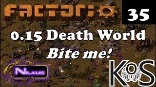 Factorio 0.15 Death World - E35 - Claiming resources from our new frontier