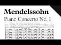 Mendelssohn  piano concerto no 1 op 25 sheet music