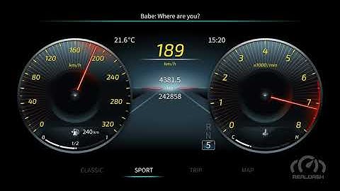 Benztown Hammer RealDash premium dashboard